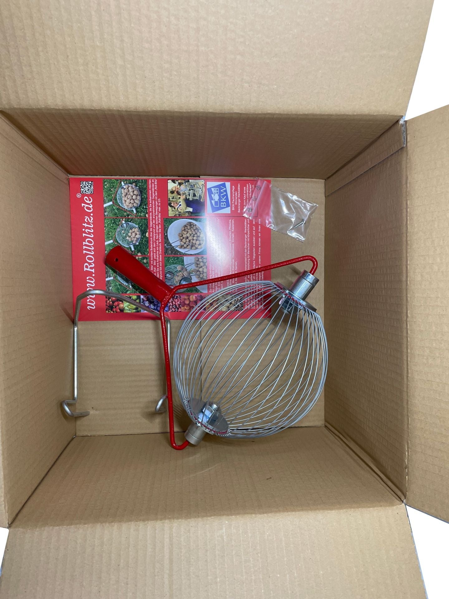 Colhedora manual esférica com cabo telescópico Nozes